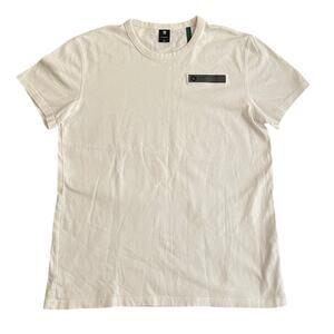 G-Star Raw Mens Size L White Short Sleeve T-Shirt